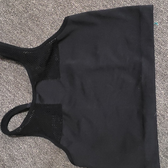 Zella Tops - Zella Black Mesh Athletic Open Back  Tank